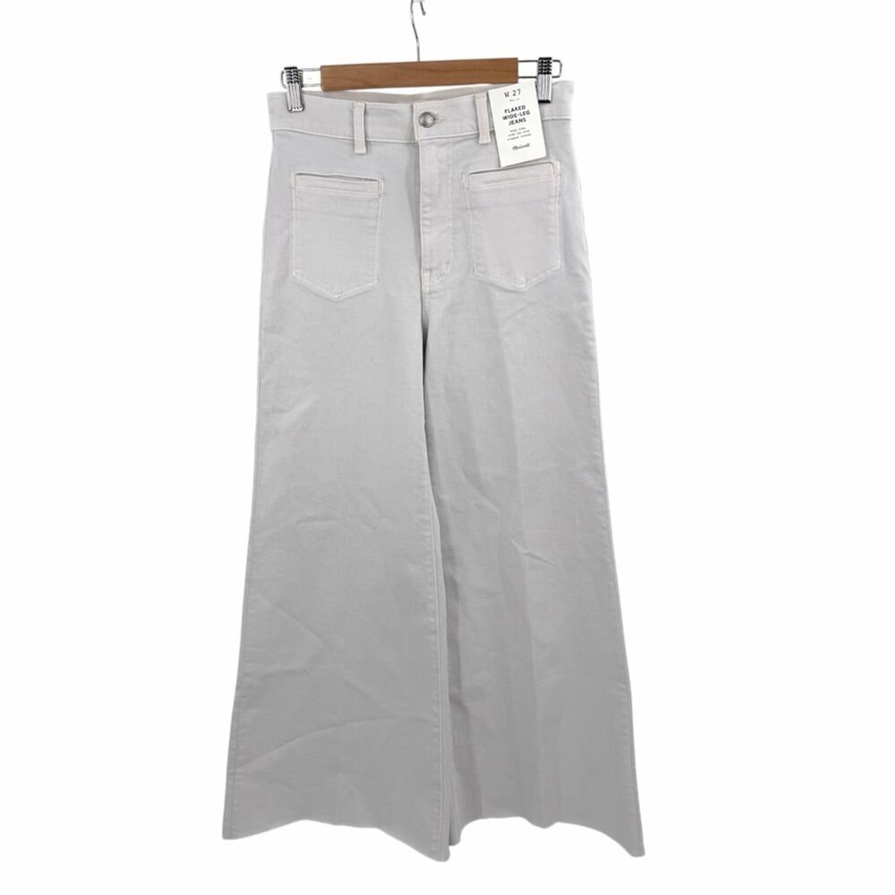 Madewell Flared Wide Leg Crop Jeans Size 27 - Picture 2 of 8